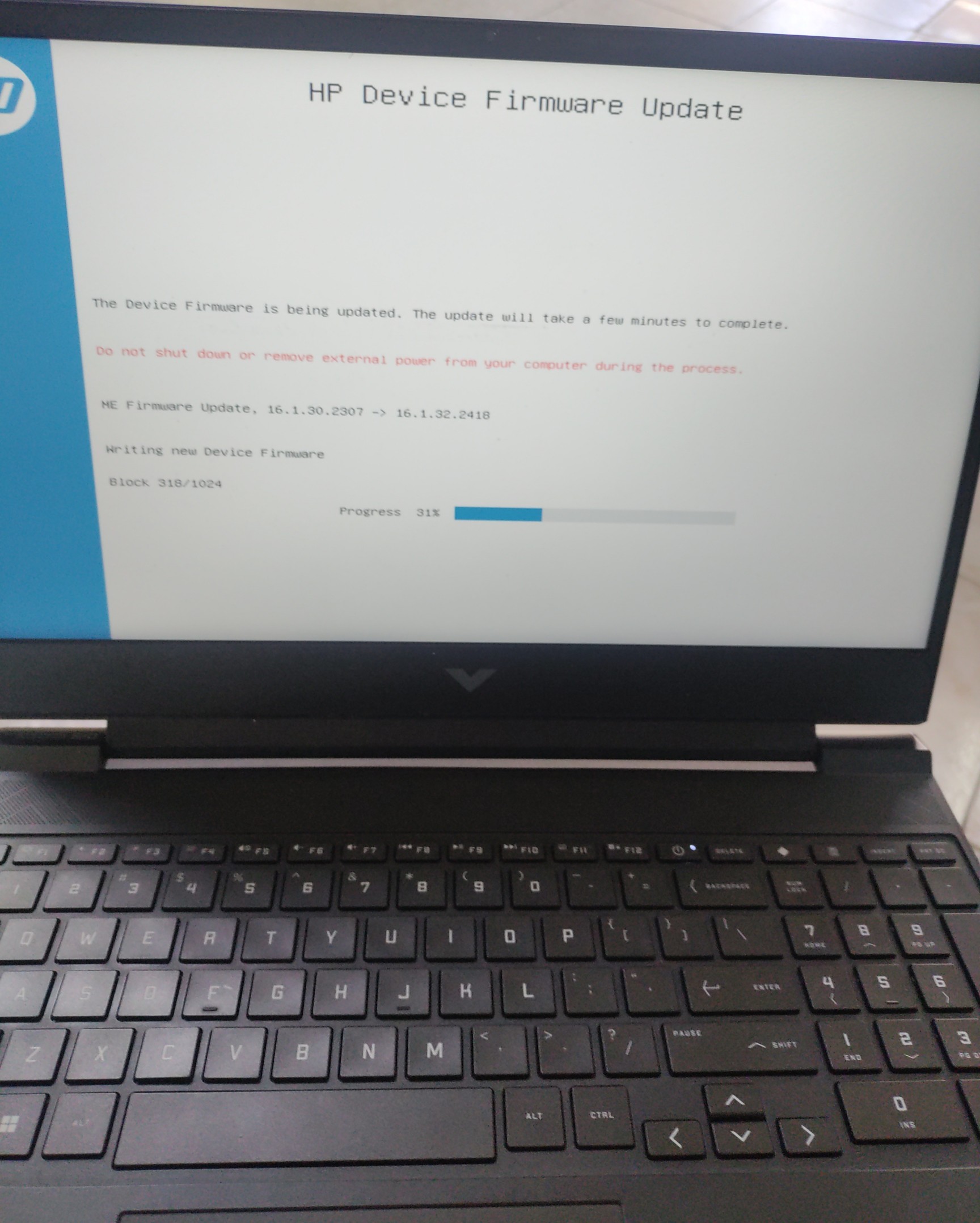 a laptop's bios getting updated out of nowhere