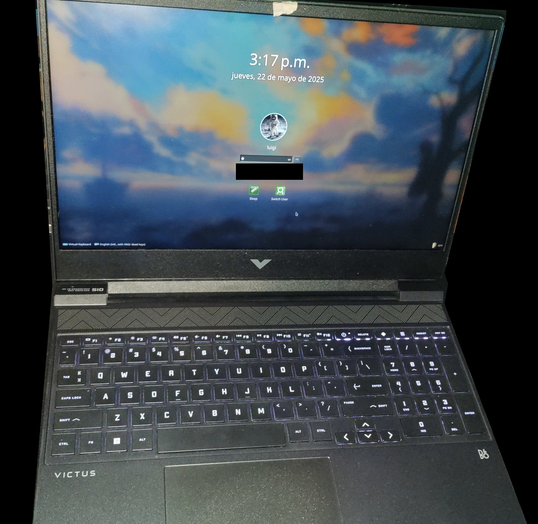 a picture of my laptop, running KDE Plasma
